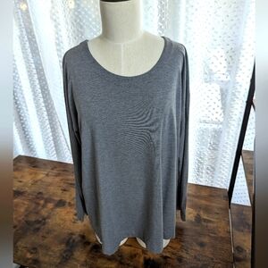 J. Jill Heather Gray Long Sleeve Tee